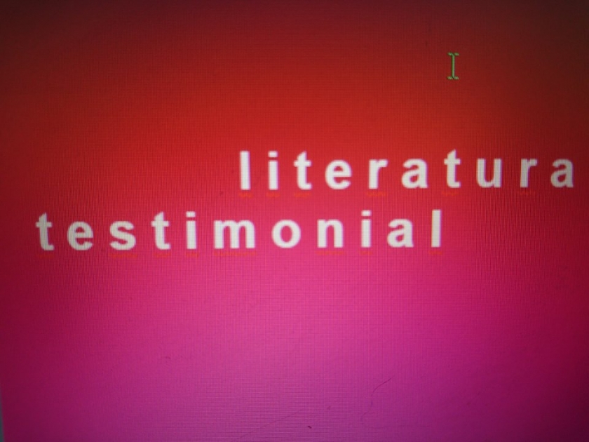 Literatura testimonial: Un amor revolucionario