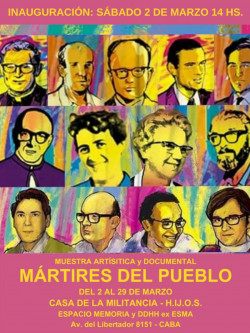 Muestra Mrtires del Pueblo en el Espacio Memoria y DDHH ex ESMA